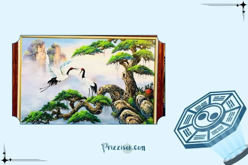 Các loại tranh Tùng Hạc Diên Niên phổ biến hiện nay