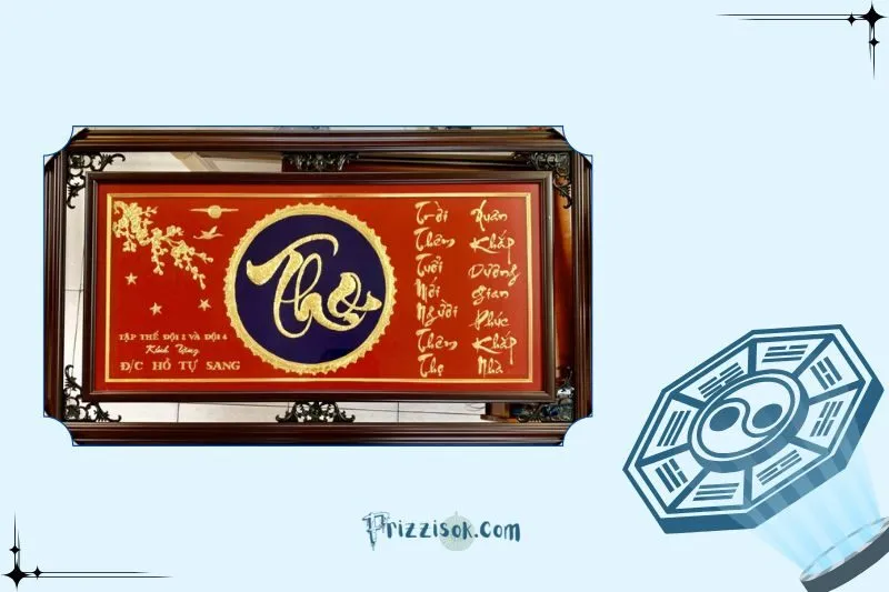 Cách chọn tranh chữ Thọ phong thủy phù hợp cho không gian sống