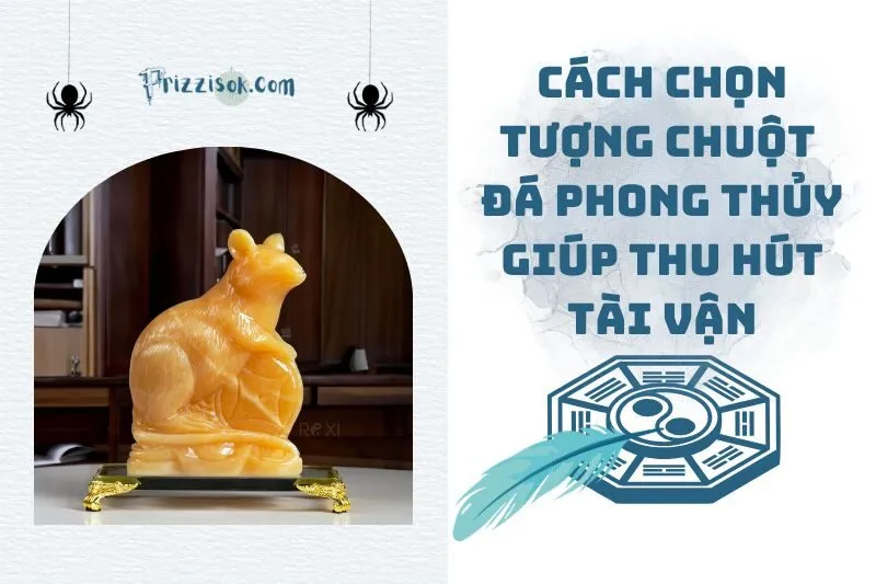 Cách chọn tượng Chuột Đá phong thủy giúp thu hút tài vận 2025