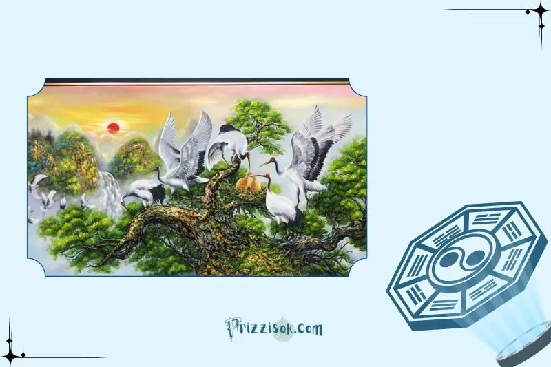 Cách treo tranh Tùng Hạc Diên Niên đúng phong thủy
