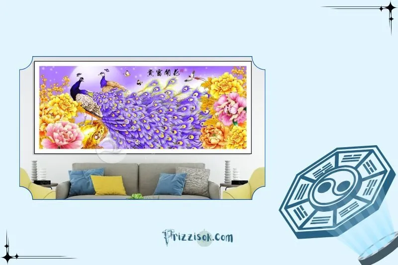 Hướng dẫn cách treo tranh chim công hợp phong thủy