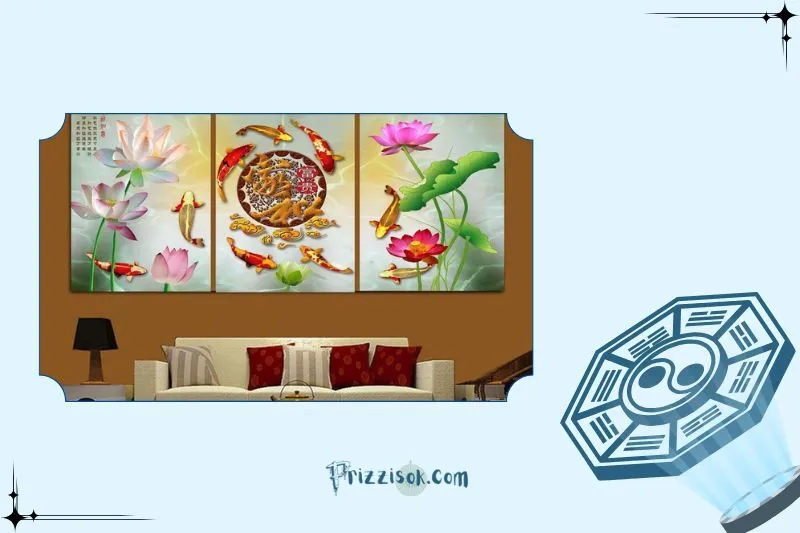 Hướng Dẫn Treo Tranh Cửu Ngư Quần Hội Đúng Phong Thủy