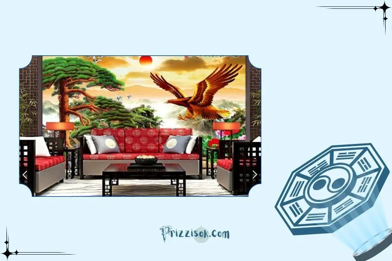 Hướng treo tranh đại bàng phong thủy phù hợp