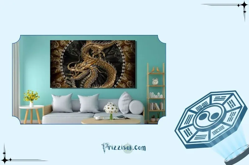Hướng treo và vị trí đặt tranh rồng bay hợp phong thủy