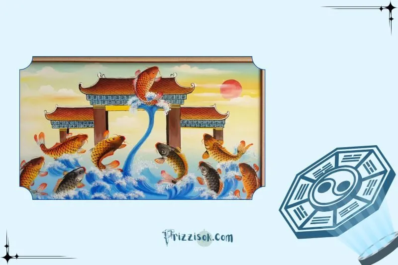 Tranh Cá Chép Vượt Vũ Môn Phong Thủy Là Gì?