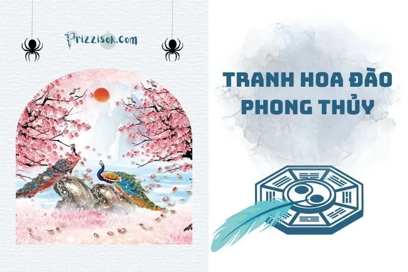 Tranh hoa đào phong thủy 2025: Cách chọn và treo hợp mệnh
