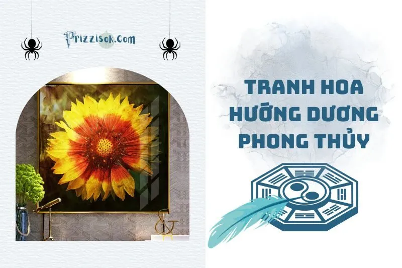 Tranh hoa hướng dương phong thủy 2025: Ý nghĩa và cách treo