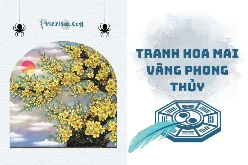 Tranh hoa mai vàng phong thủy 2025: Ý nghĩa và cách chọn tranh