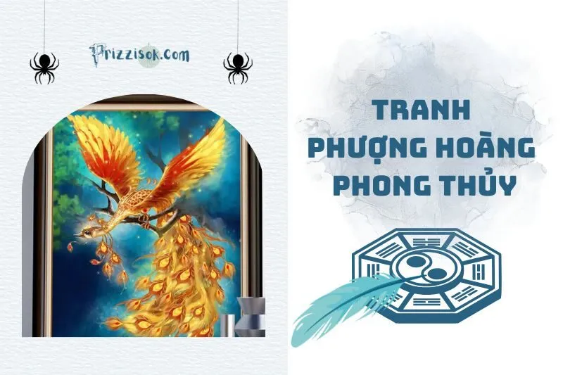 Tranh phượng hoàng phong thủy: Ý nghĩa và cách treo chuẩn 2025