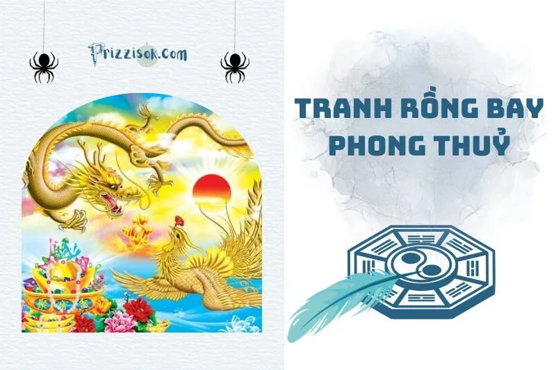 Tranh rồng bay phong thủy 2025: Ý nghĩa, cách treo và chọn tranh