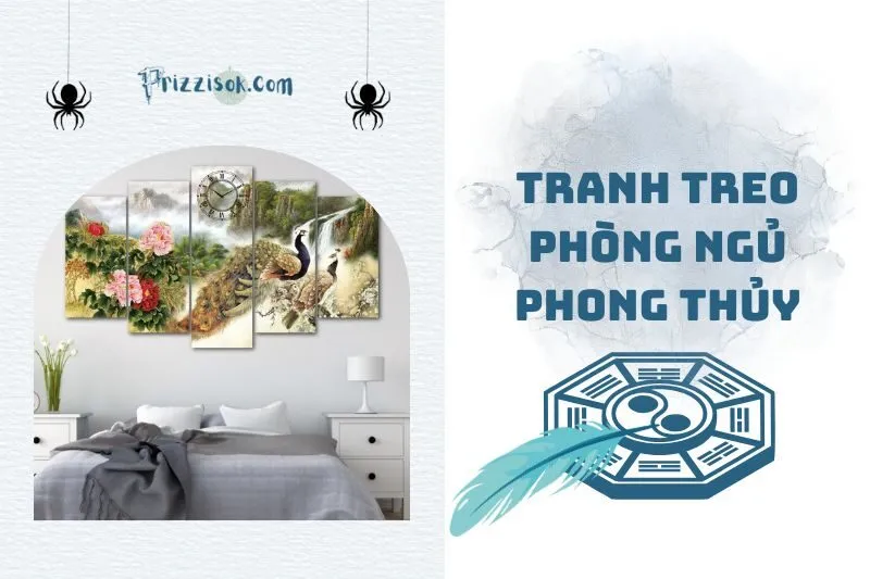 Tranh treo phòng ngủ phong thủy 2025: Cách chọn tranh đẹp và hợp mệnh